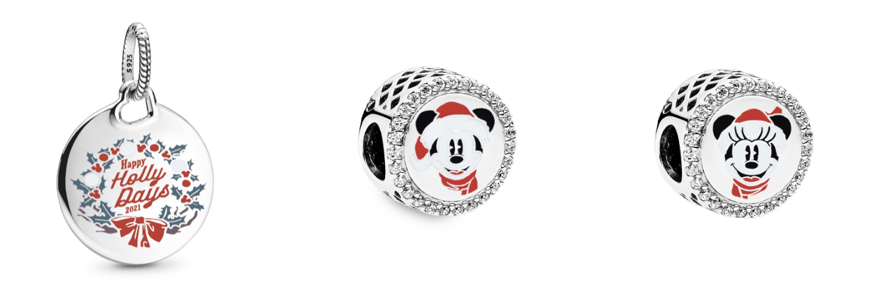 2021 disney holiday merchandise christmas pandora charms - AllEars.Net