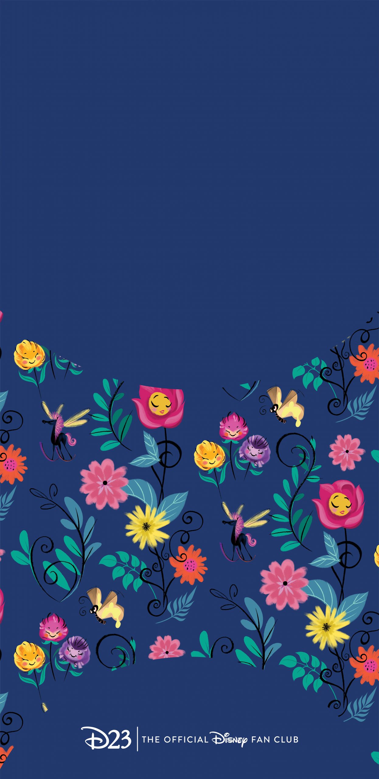 Alice in Wonderland Wallpaper - Floral Design 