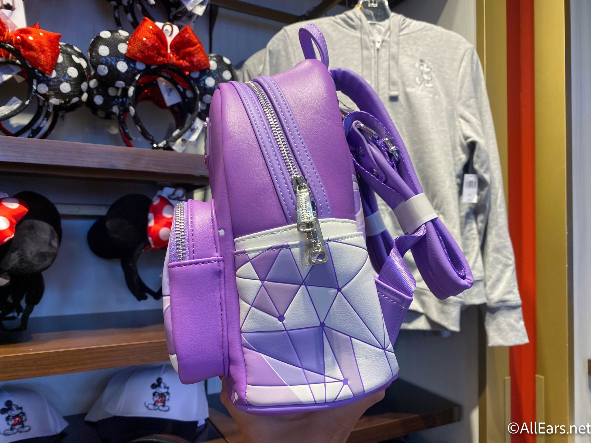 loungefly purple wall backpack