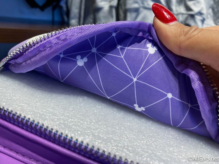 loungefly purple wall backpack