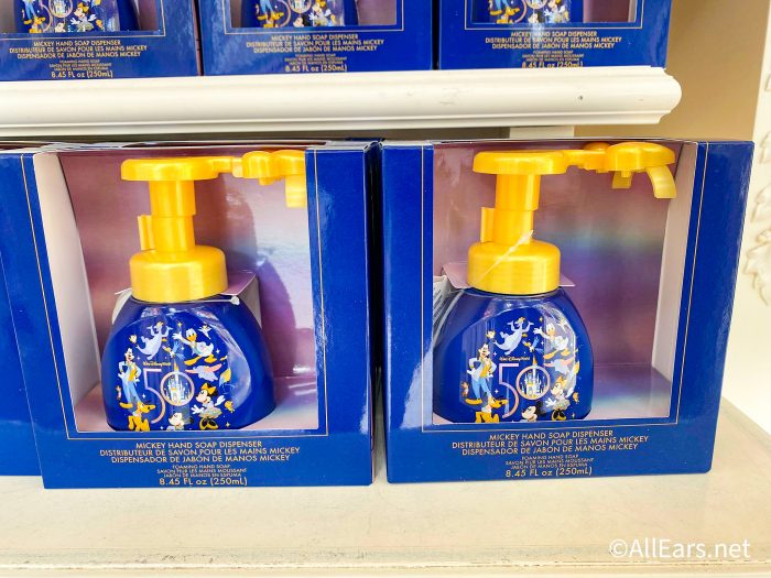 NWT 2021 Walt Disney World 50th Anniversary Mickey Shape Hand Soap Dispenser