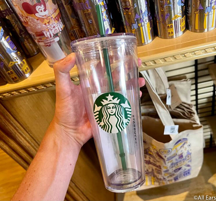 Disney Tumbler with Straw - Starbucks - Walt Disney World Park Icons