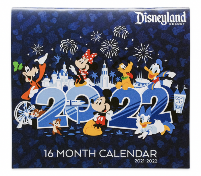 Baan Disciplinair Bij naam 2021 shopdisney Disneyland 16 Month Calendar 2021-2022 - AllEars.Net