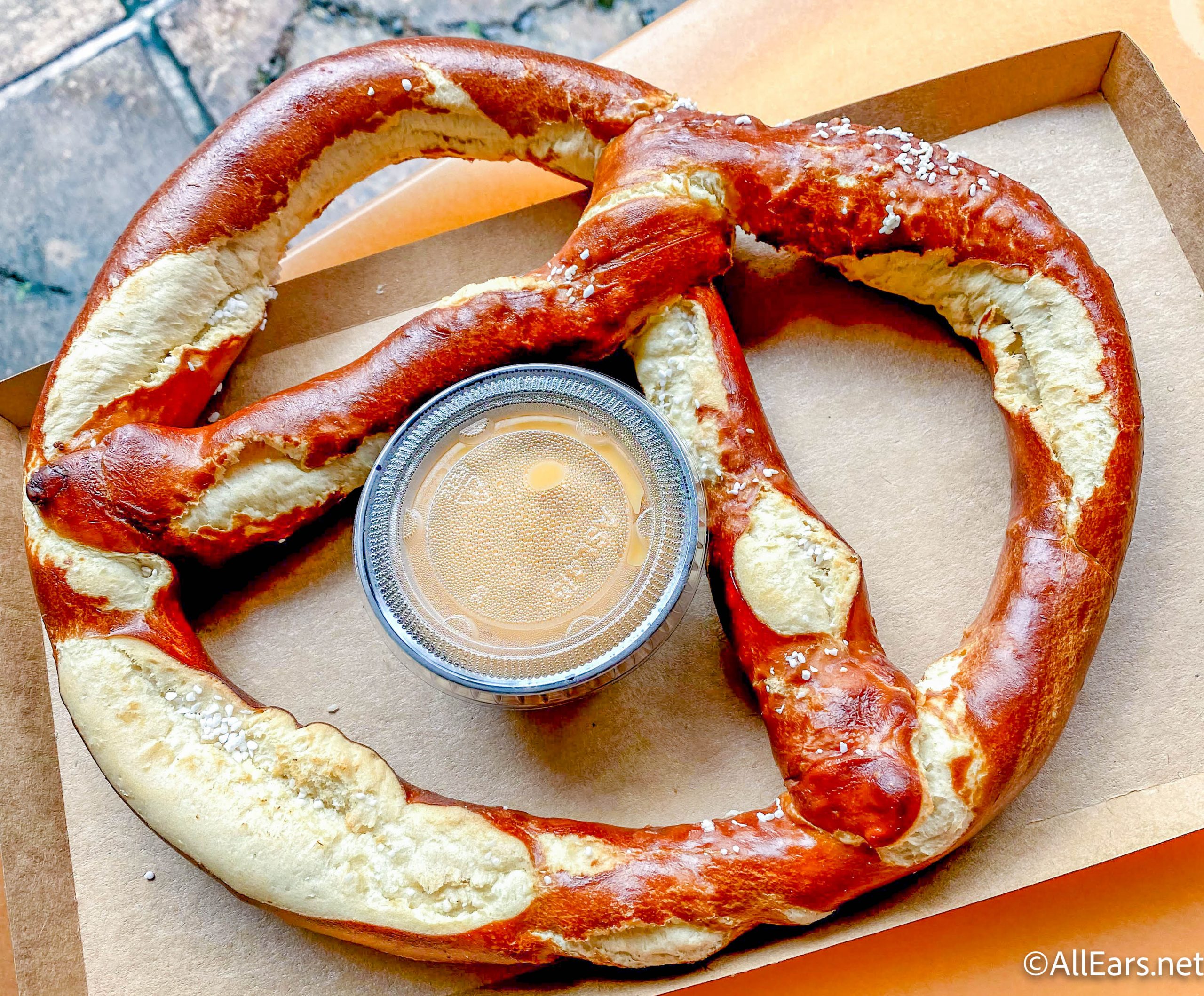 wdw 2021 animal kingdom eating everything in pandora the world of avatar  pongu pongu snack stand colossal pretzel with beer cheese sauce-4 -  AllEars.Net