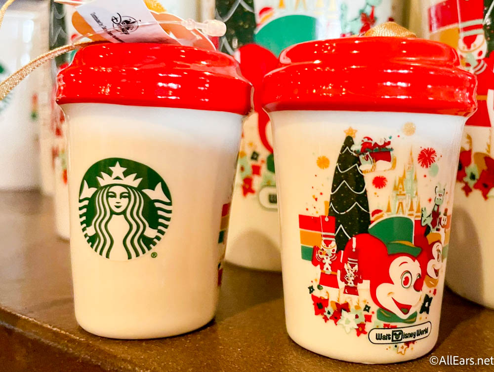 Disney Starbucks Cup Ornament - Retro Epcot