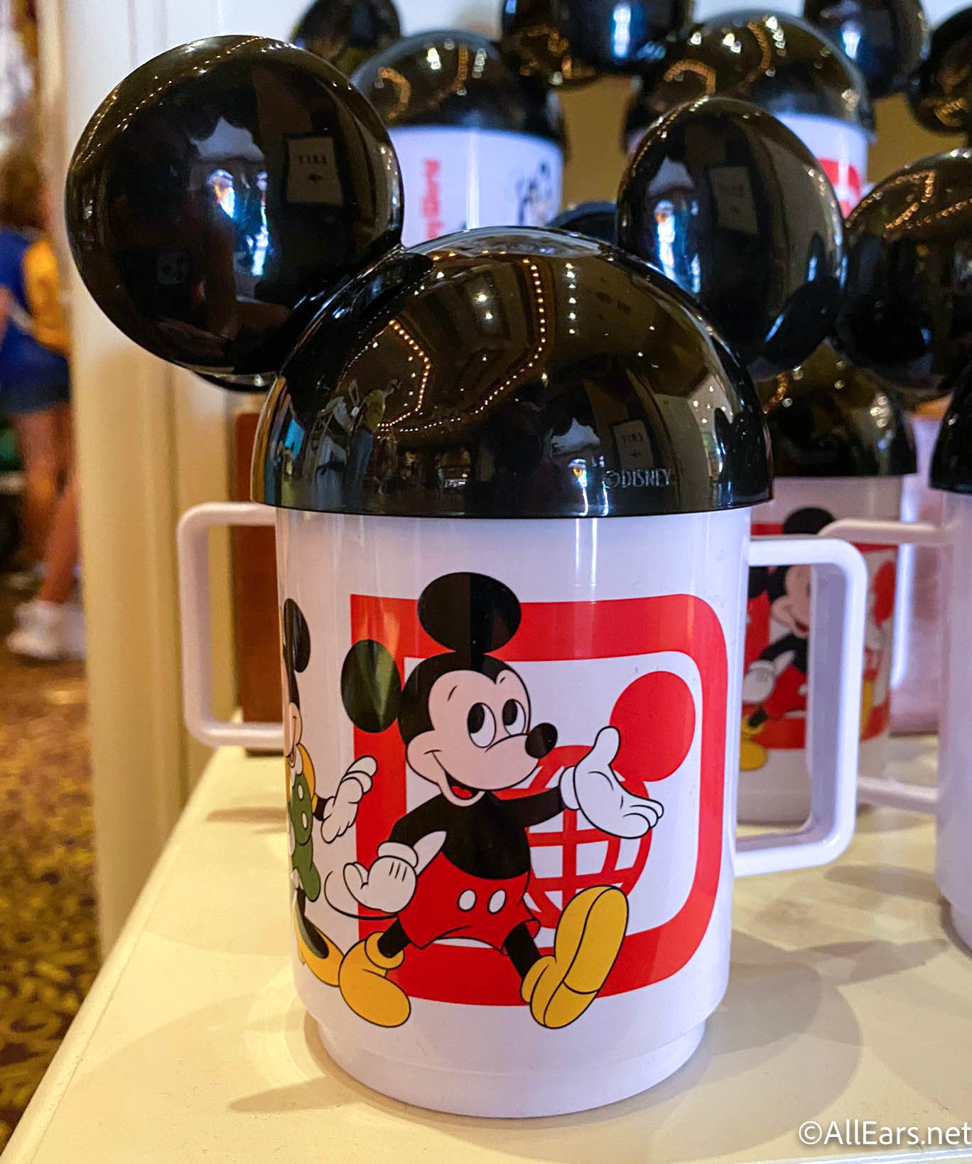 Vintage Mickey Mouse Cups with Lids Disney