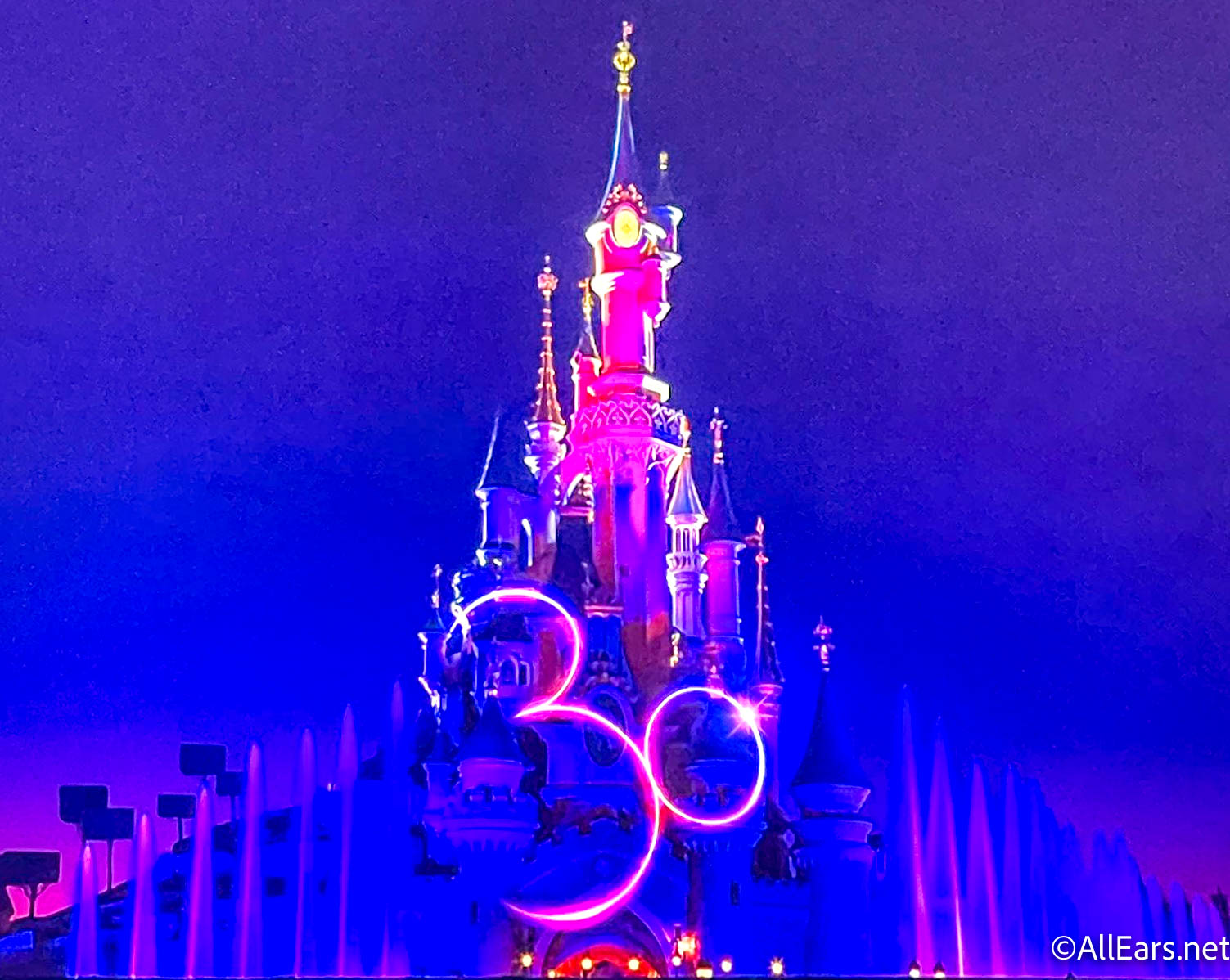 Disneyland castle, 30th anniversary