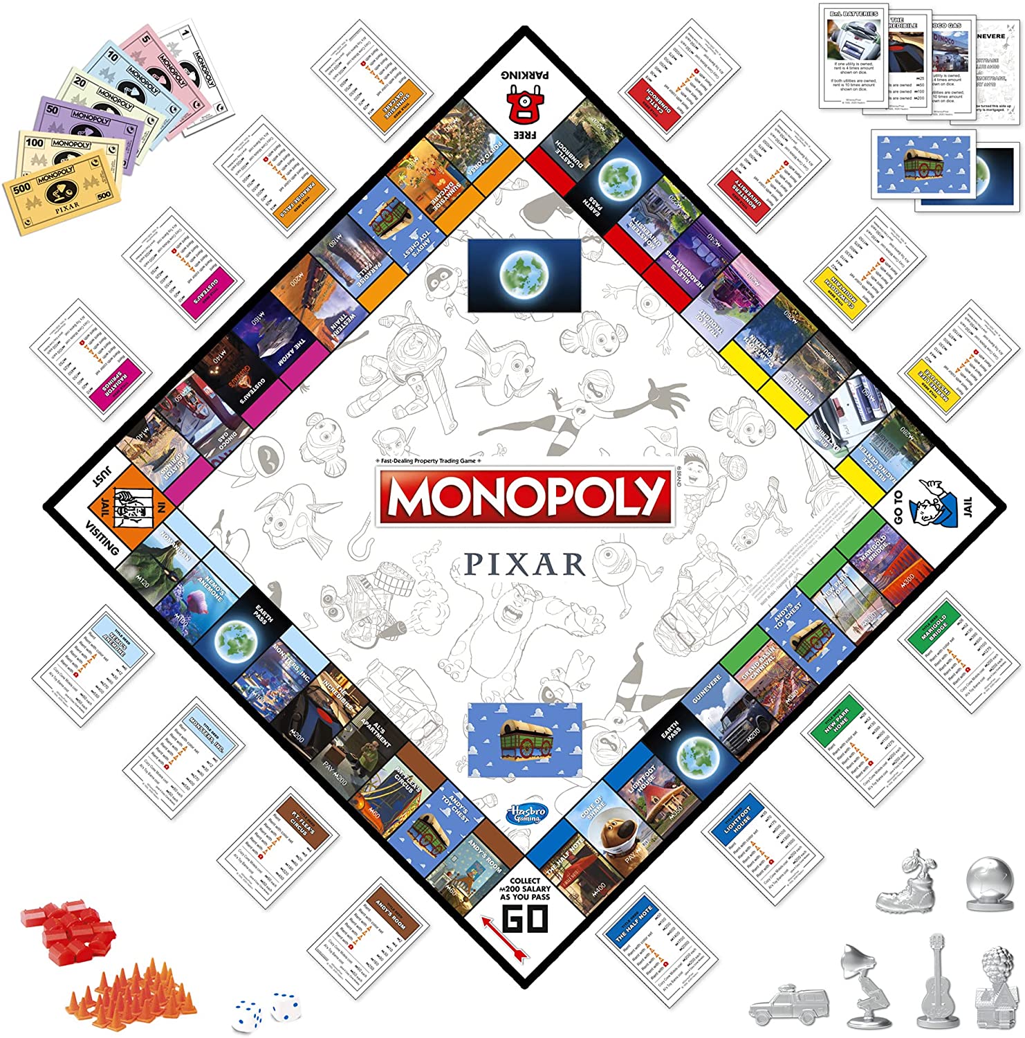amazon MONOPOLY Pixar Edition Board Game - AllEars.Net