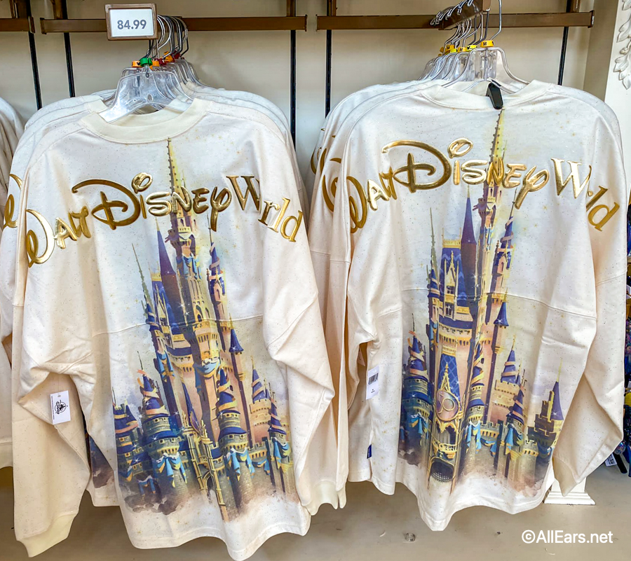 2021 wdw magic kingdom the emporium cinderella castle 50th anniversary  glitter spirit jersey-5 - AllEars.Net