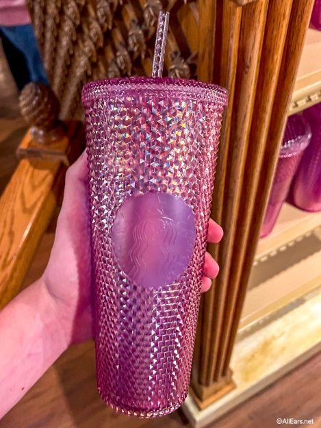 Pink & Silver Shimmering Disneyland Resort Starbucks Tumbler Now