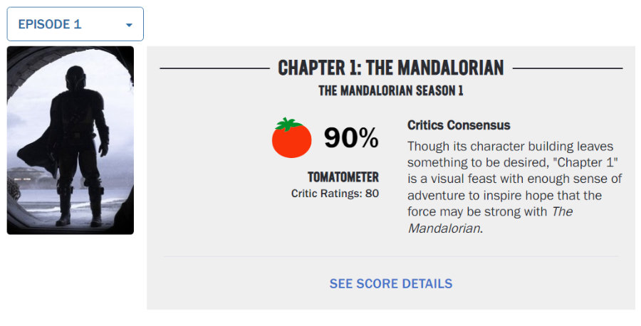 The Mandalorian - Rotten Tomatoes