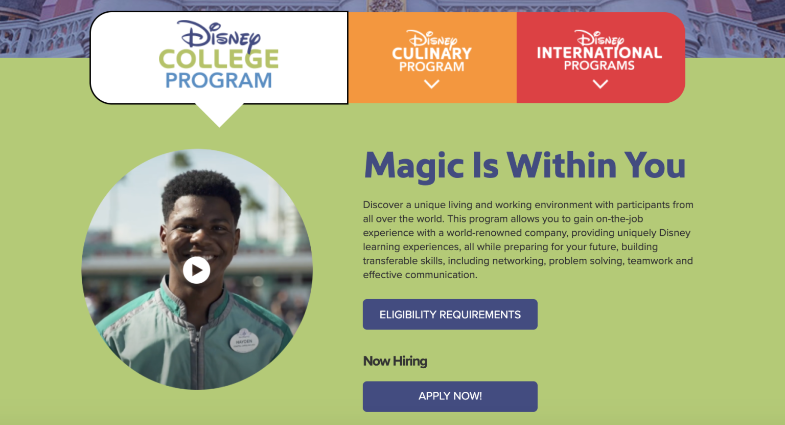 The Disney College Program Now Accepting Applications For Summer and Fall 2022