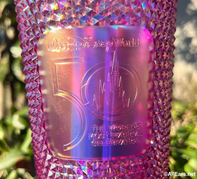 Pink & Silver Shimmering Disneyland Resort Starbucks Tumbler Now