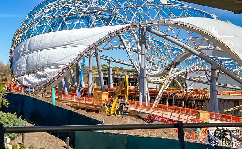 Photos A Look At The Latest Progress On Disney World S Tron Coaster Allears Net
