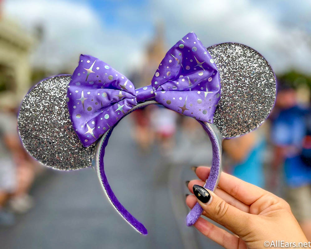 Minnie Mouse Ears Silver Bow For Disney Fans Florida Paris Disneyland! 