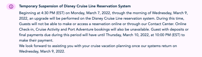 disney cruise ship maintenance