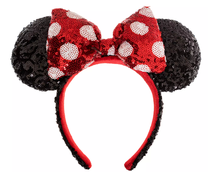  DisneyParks Disney Parks Exclusive - Minnie Mickey Ears  Headband Bejeweled Cranberry Red Velvet : Clothing, Shoes & Jewelry