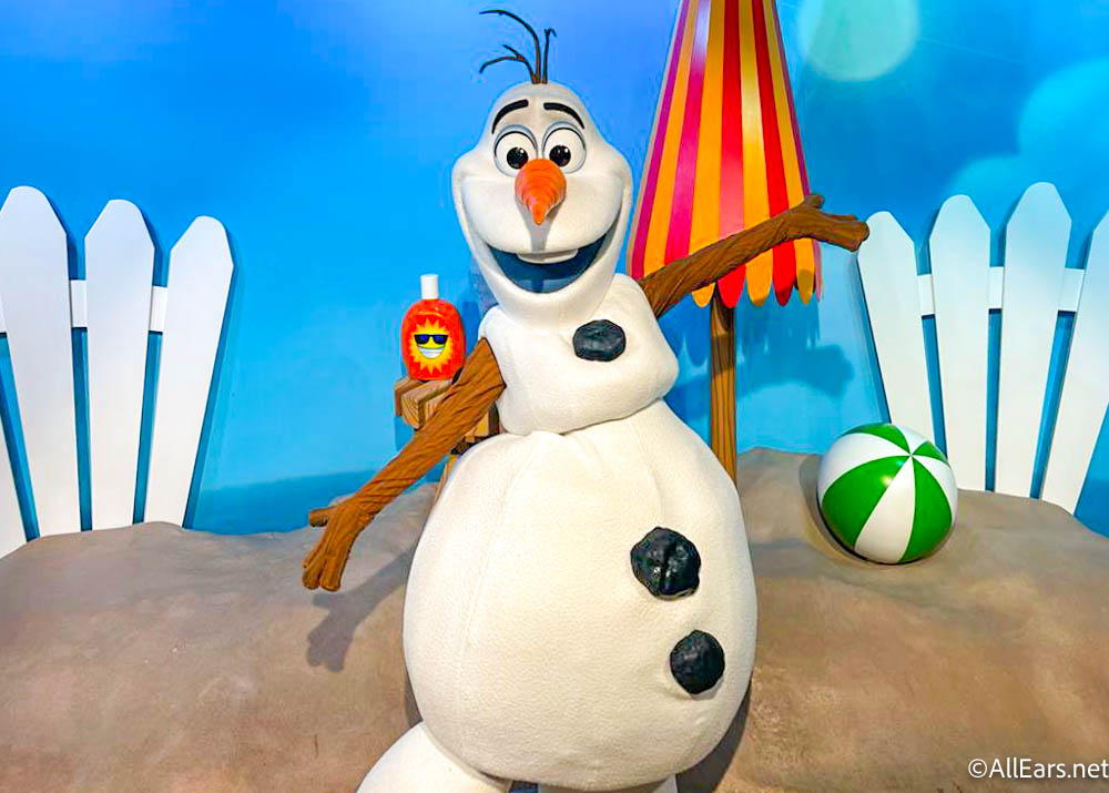 2022-wdw-dhs-celebrity spotlight-character meet and greet-olaf-automated  automatic photopass camera - AllEars.Net