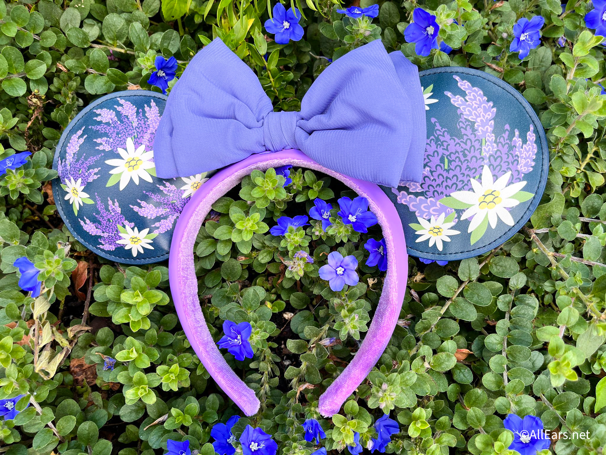 Lavender Louis V Leather Minnie Ears