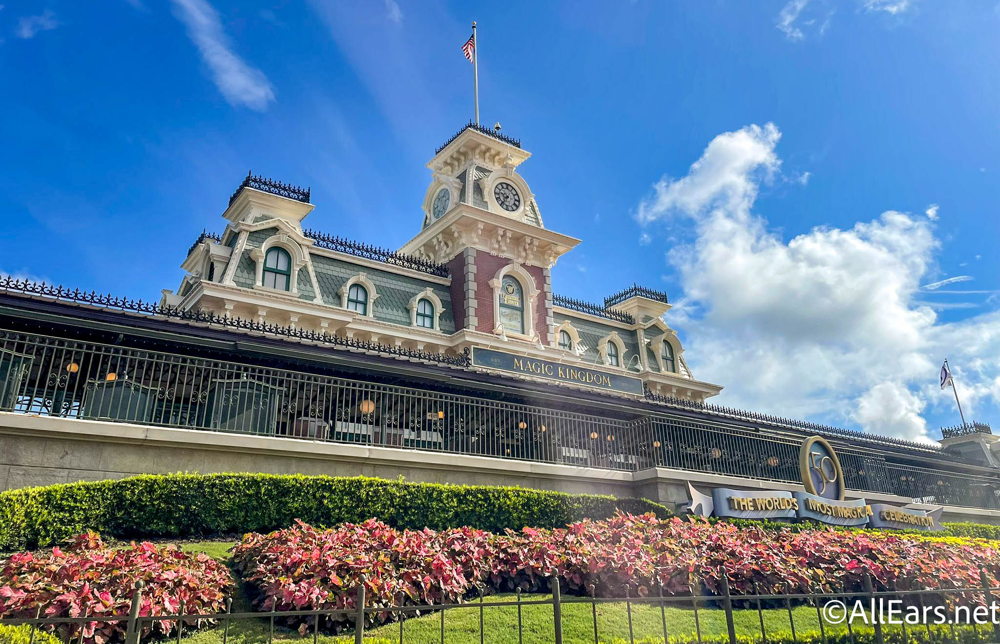 PHOTOS: We're FINALLY Seeing Progress on the Magic Kingdom Train Station!