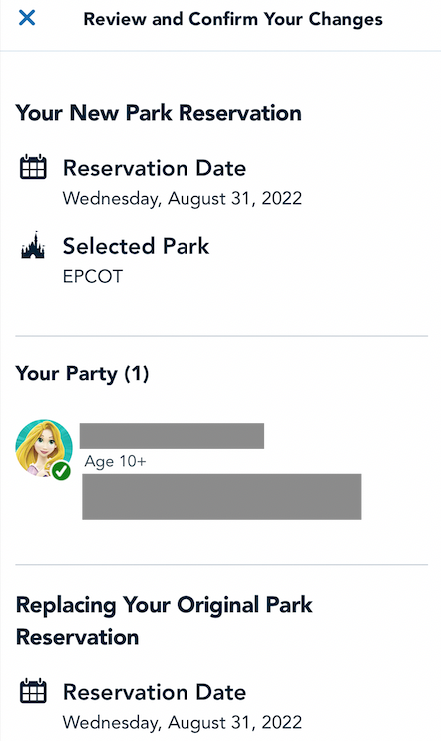 Scott Gustin on X: Walt Disney World made changes to park reservations -  and the biggest change is the ability to modify a park reservation.  However, not all park reservations will be