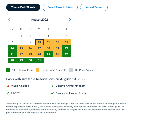 Scott Gustin on X: Walt Disney World made changes to park reservations -  and the biggest change is the ability to modify a park reservation.  However, not all park reservations will be