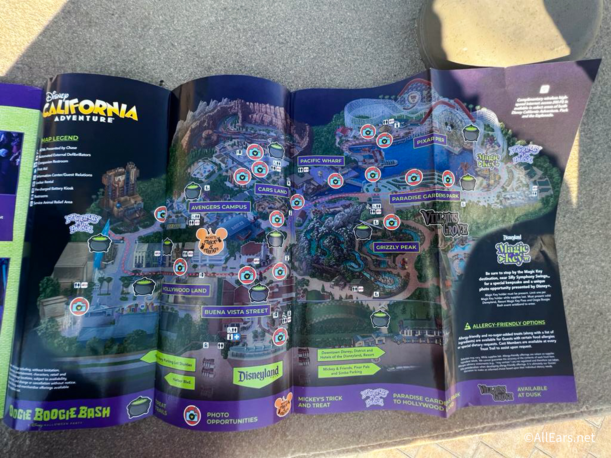 2022 dlr dca oogie boogie bash treat trail map