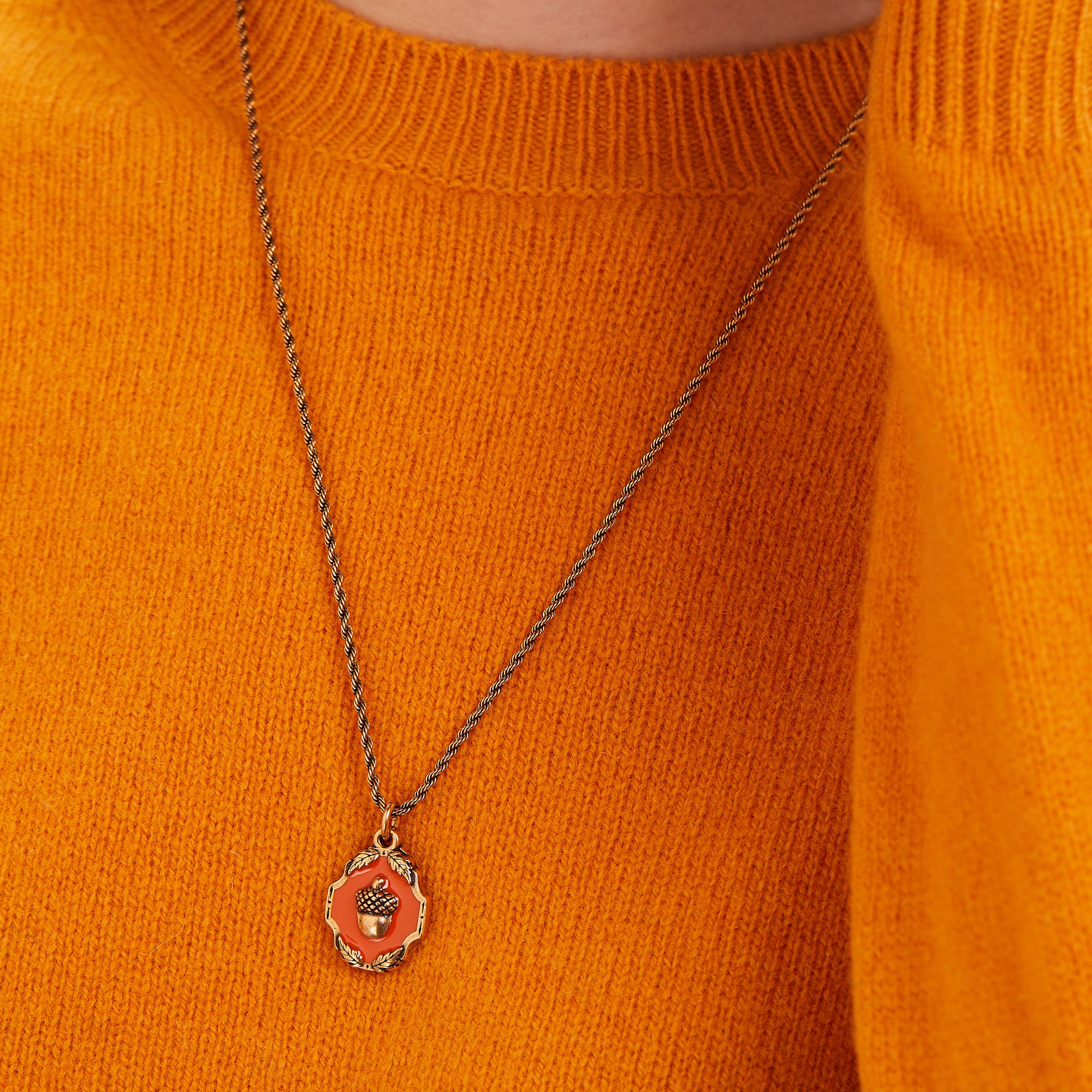 Token of Growth Acorn Charm Necklace