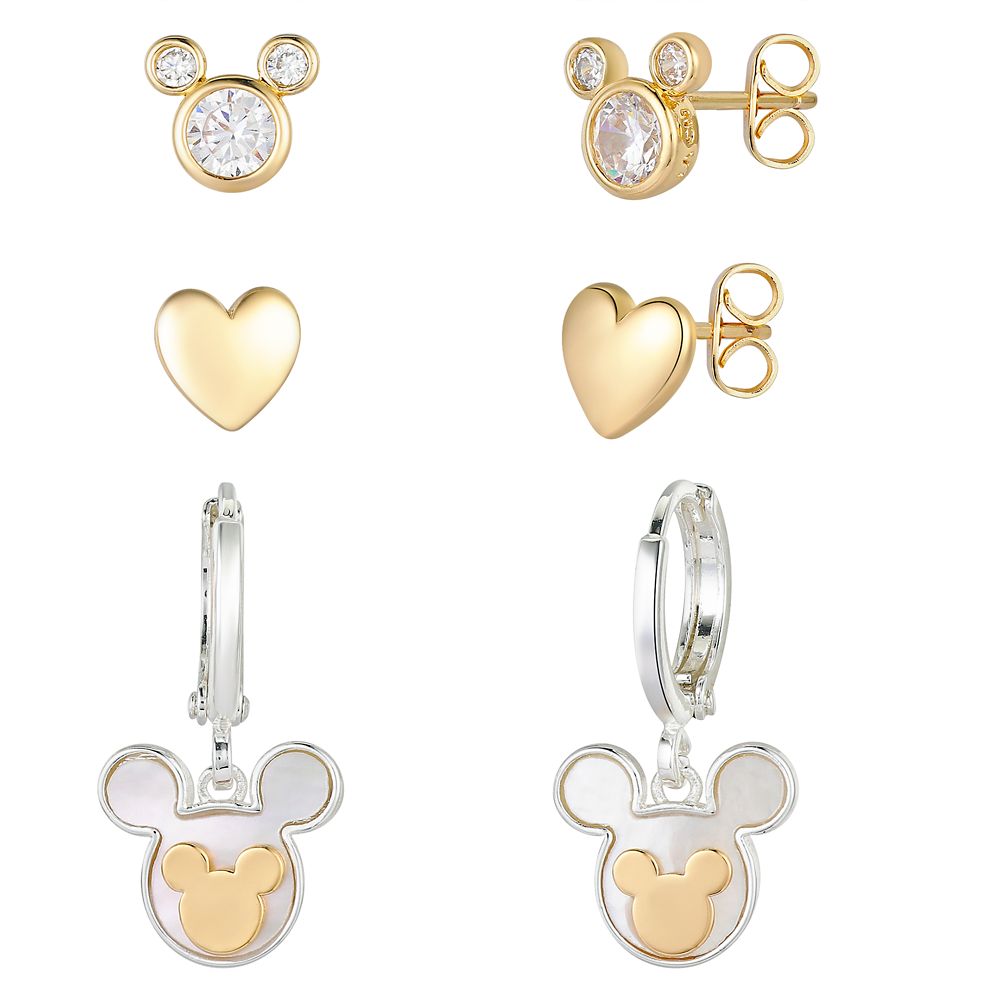 Mickey Mouse Mother of Pearl Icon Earring Set - AllEars.Net