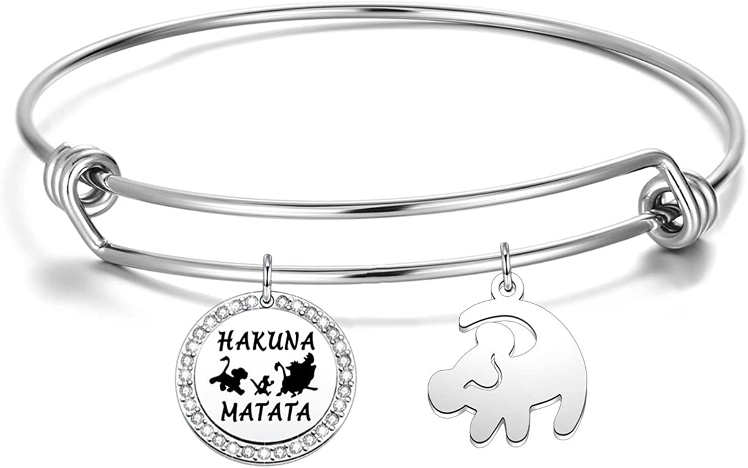 Hakuna Matata Earrings for Women Girls Movie Inspired Lion Jewelry Birthday Gifts for Friends