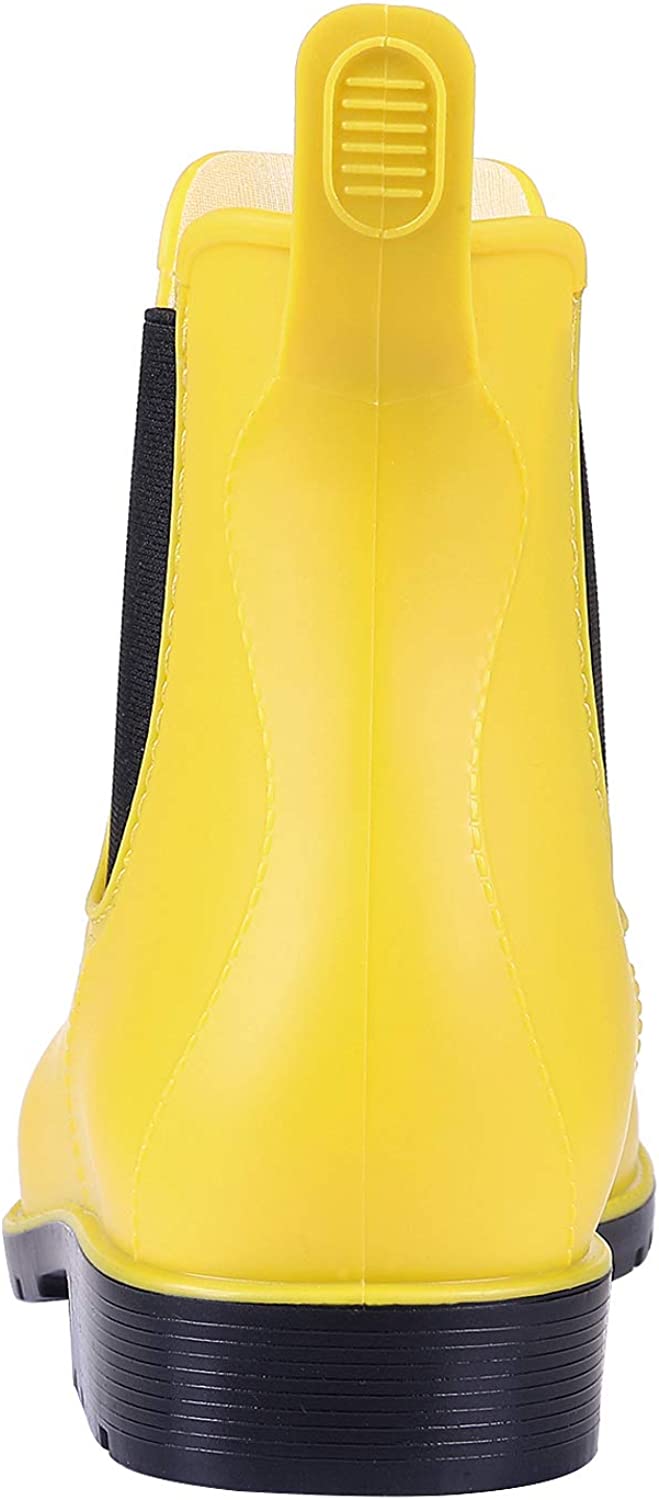 Asgard Women's Ankle Rain Boots Waterproof Chelsea Boots