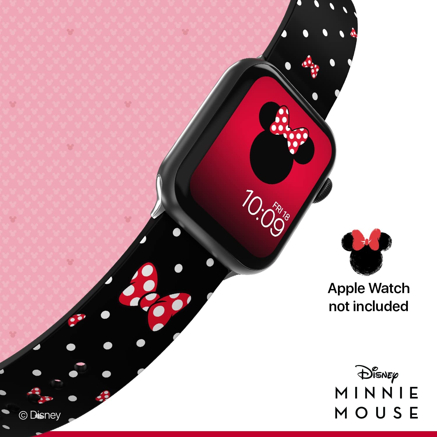 Disney – Mickey Mouse Smartwatch Band Collection - Officially Licensed, Compatible with Every Size & Series of Apple Watch (watch not included)