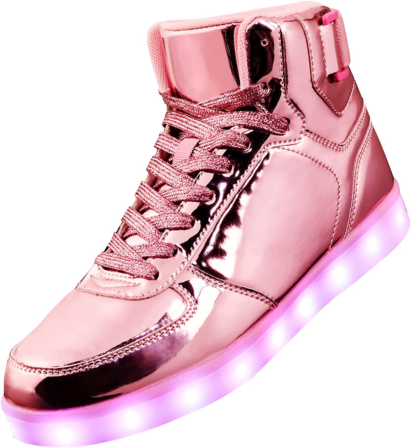 DIYJTS Unisex LED Light Up Shoes, Fashion High Top LED Sneakers USB  Rechargeable Glowing Luminous Shoes for Men, Women, Teens - AllEars.Net