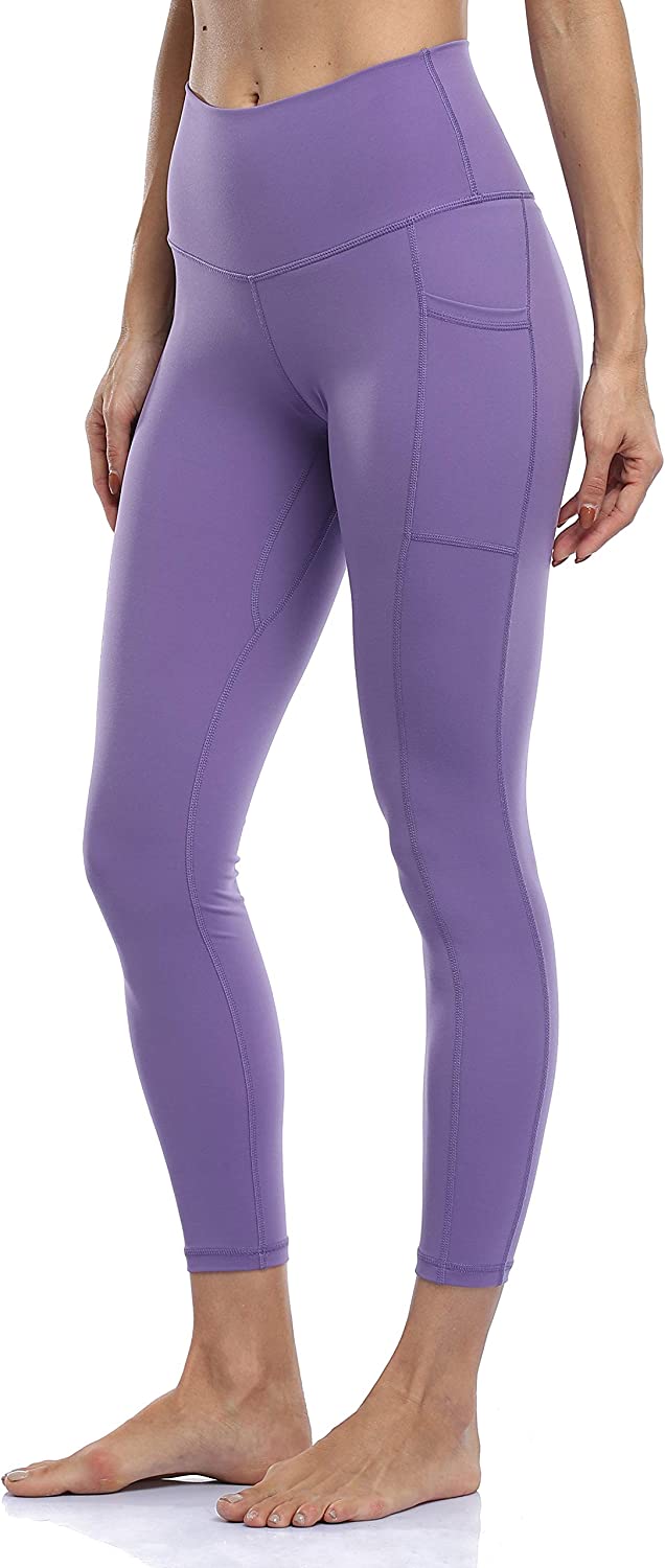 Colorfulkoala Women's High Waisted Yoga Pants 7/8 Length Leggings with  Pockets 