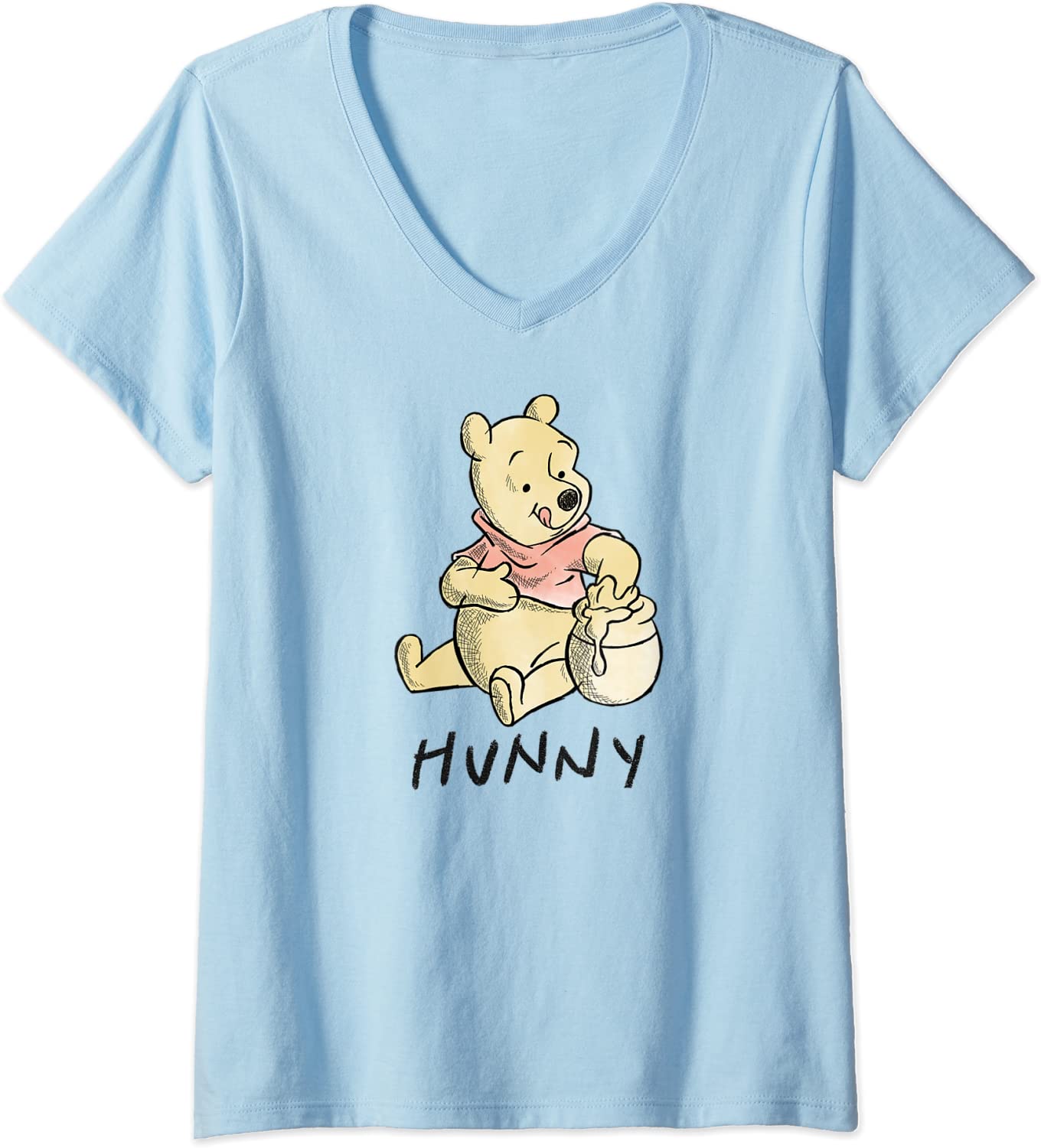 Womens Disney Winnie the Pooh Hunny V-Neck T-Shirt - AllEars.Net
