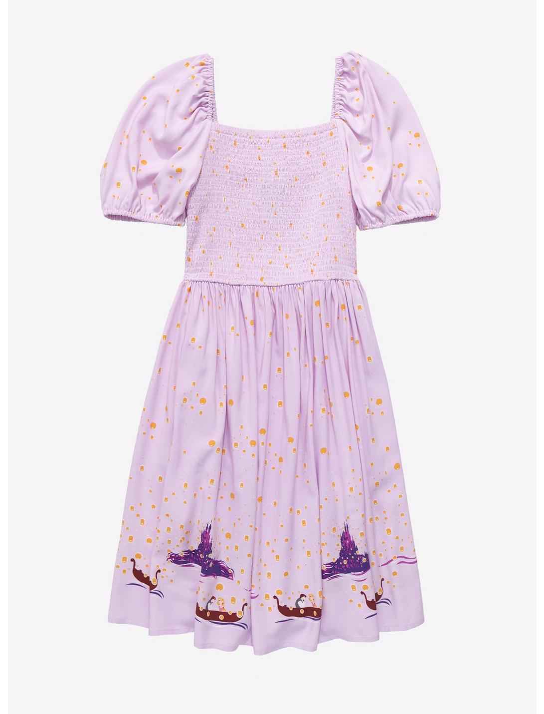 Disney Tangled Floating Lanterns Smocked Dress - BoxLunch Exclusive ...