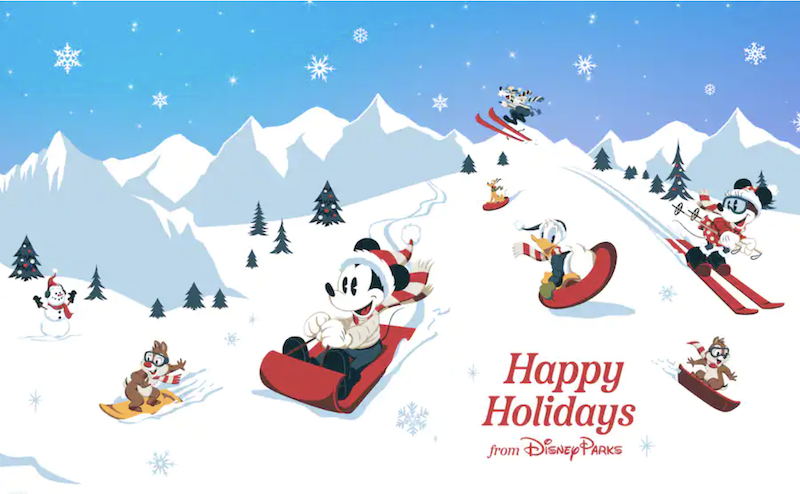 Decorate Your Phone With a FREE Disney Holiday Wallpaper 