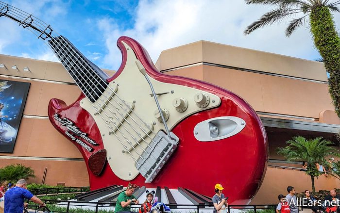 Walt Disney World Cast and Community - Cast Members at Rock 'n' Roller  Coaster Starring Aerosmith are ROCKIN' out today for National Guitar Day!  #FunFact - At 40 feet tall, the larger-than-life
