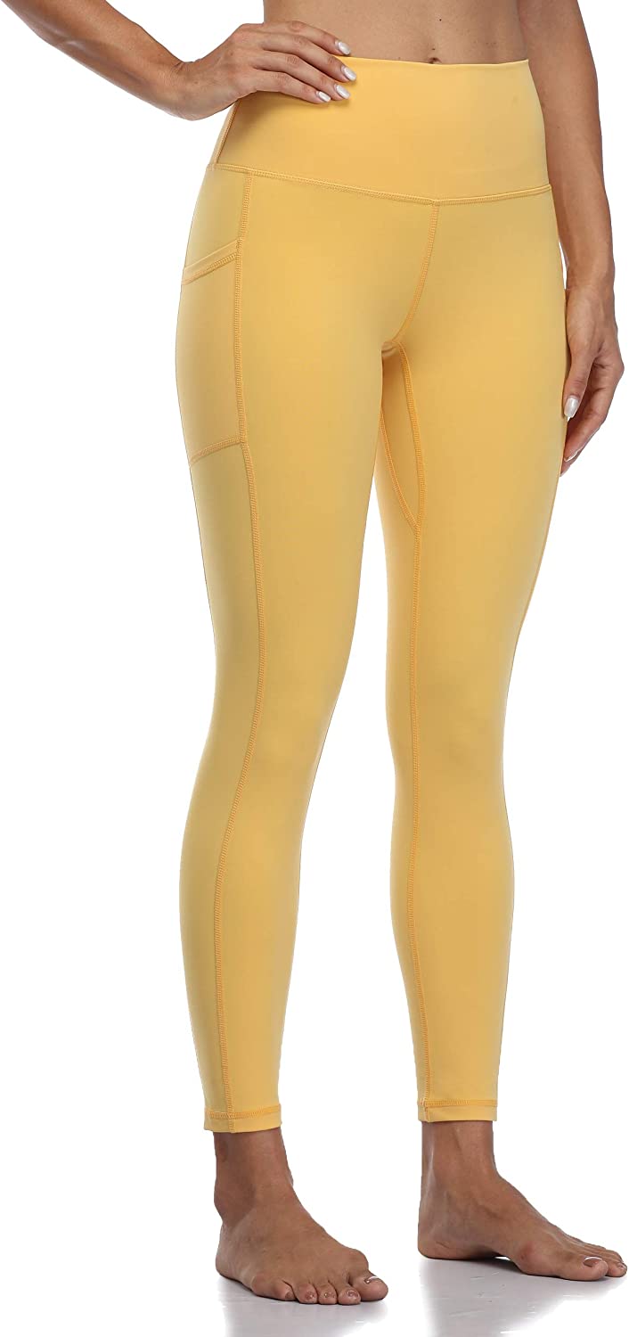 Colorfulkoala Women's High Waisted Yoga Pants 7/8 Length Leggings with  Pockets 