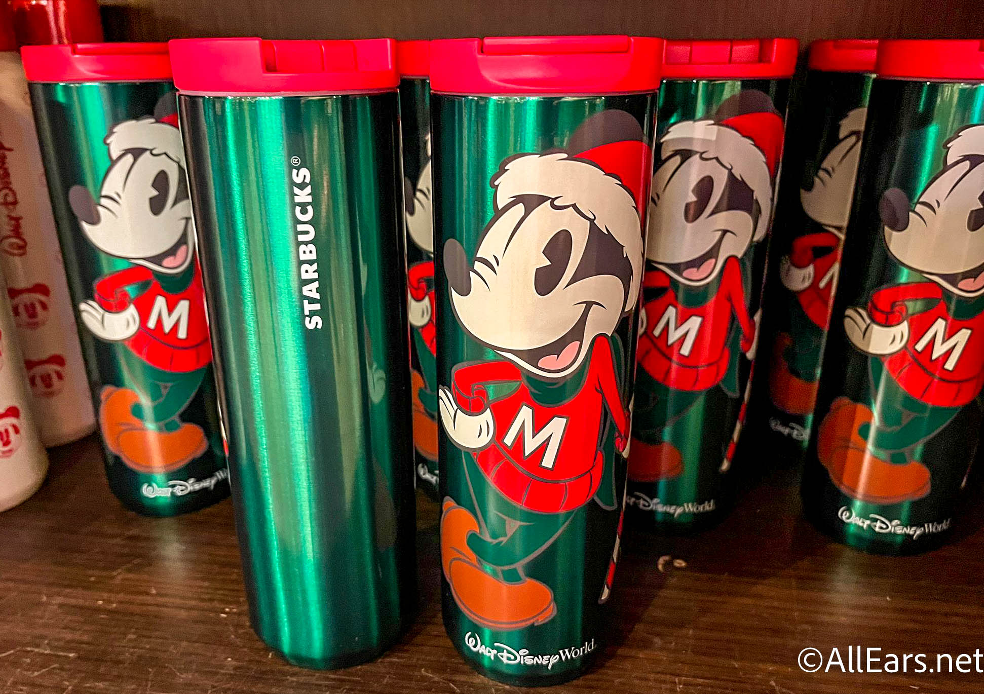 Mickey Mouse WDW Walt Disney World Starbucks Plastic Tumbler With Straw-NEW