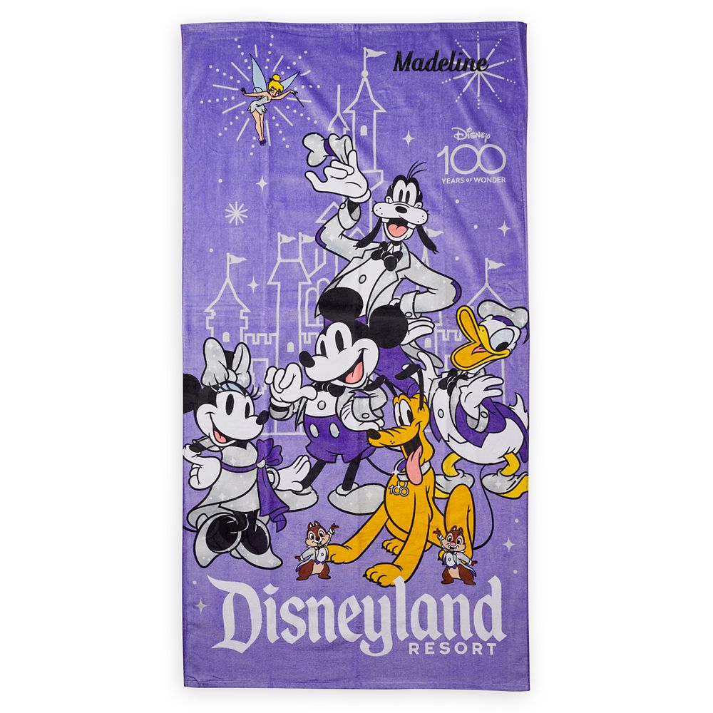 Mickey Mouse and Friends Disney100 Beach Towel Disneyland AllEars.Net