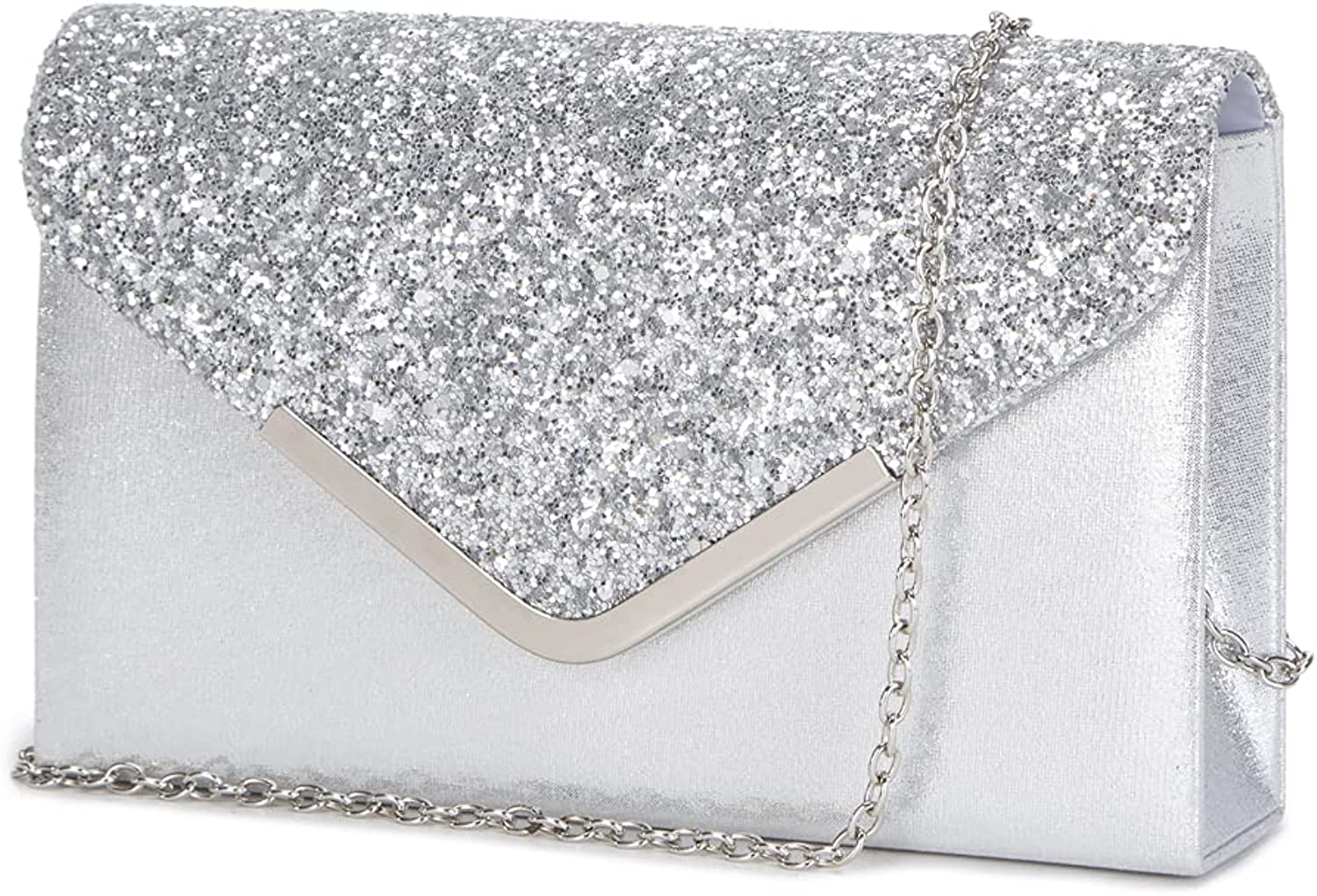 Lam Gallery Women's Evening Clutch Small Crossbody Purse for Prom Classic Wedding Party Shoulder Bags