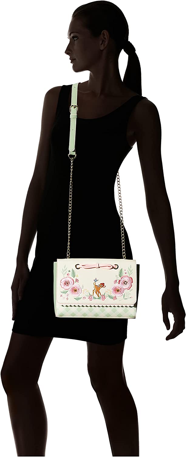 Loungefly Disney Bambi Springtime Gingham Crossbody Bag