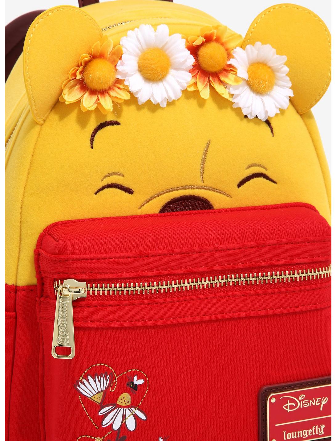 Loungefly Disney Winnie the Pooh Floral Crown Flocked Mini Backpack - BoxLunch  Exclusive - AllEars.Net