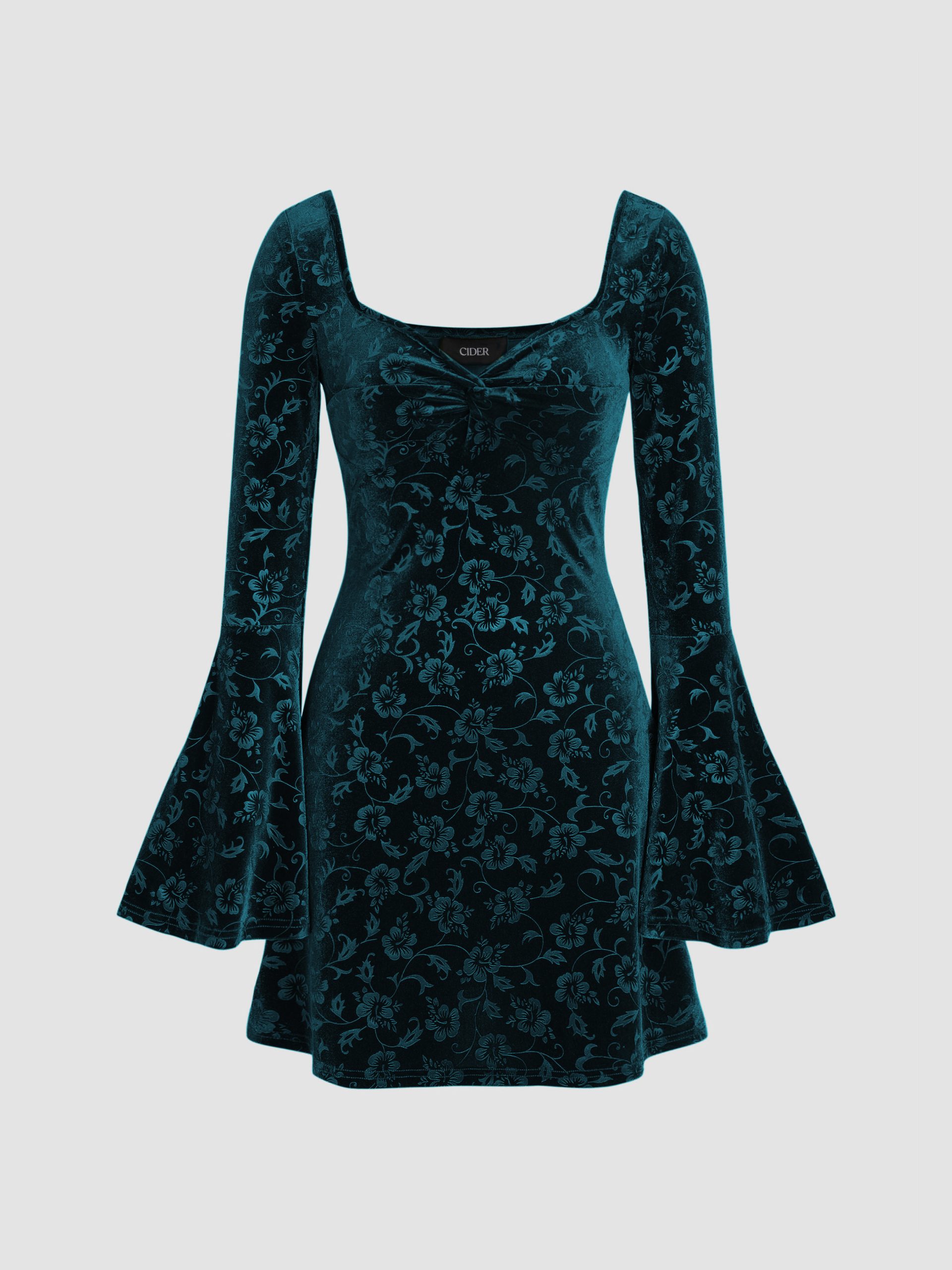 slim fit dress slacks Apple Cider Mini Dress Green main image 1