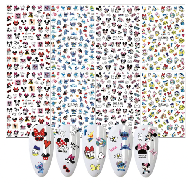 Disney Nail Art Stickers (3 Designs) – QQ Nail Supply