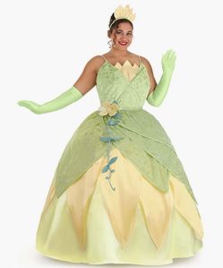 Plus Size Deluxe Disney Princess and the Frog Tiana Costume gown dress  amazon - AllEars.Net
