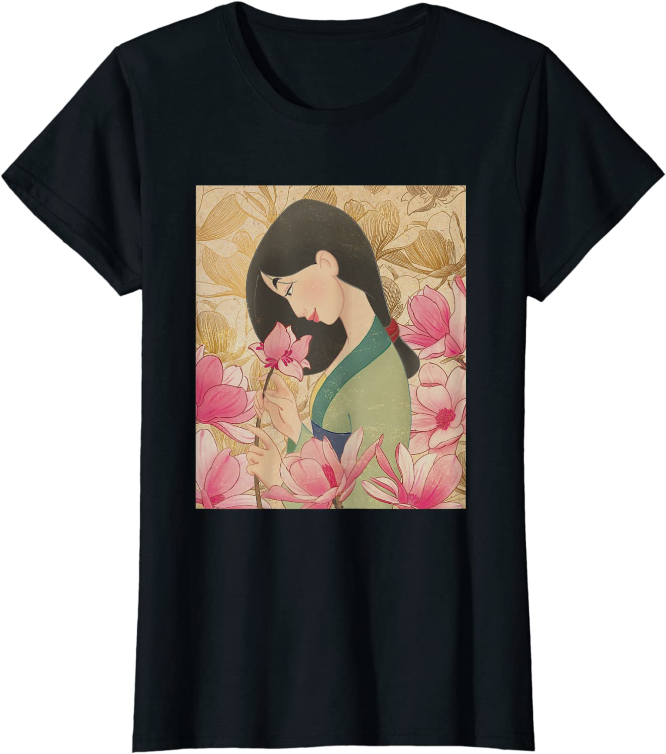 Disney Mulan Floral T-Shirt T-Shirt