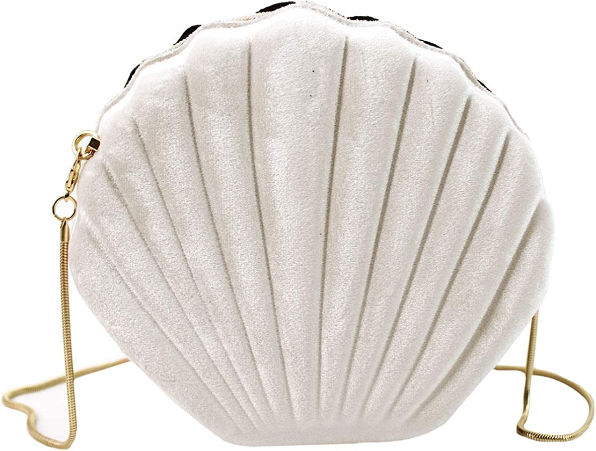 Felice Ann Women Mini Seashell Cross-body Bag Shoulder Bag Evening Clutch