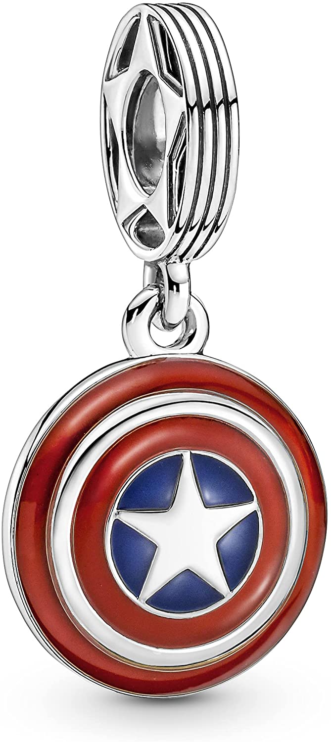 PANDORA 790780C01 Marvel The Avengers Captain America Shield Charm